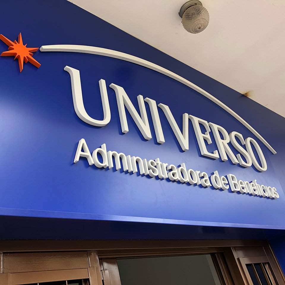 Fachada em ACM Azul