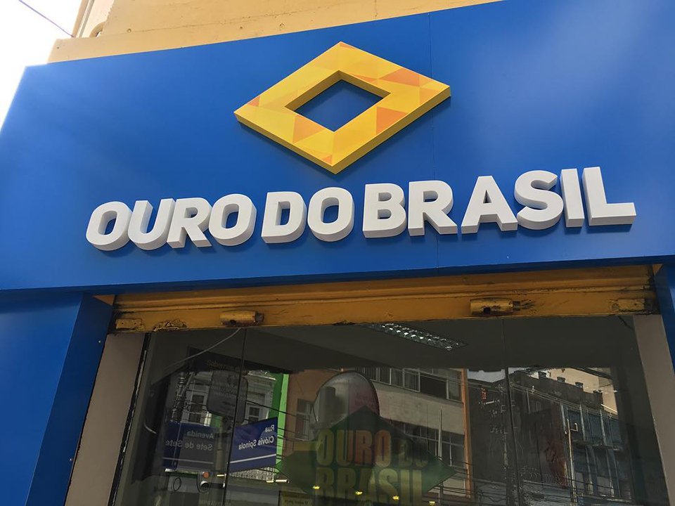 Fachada em ACM Azul