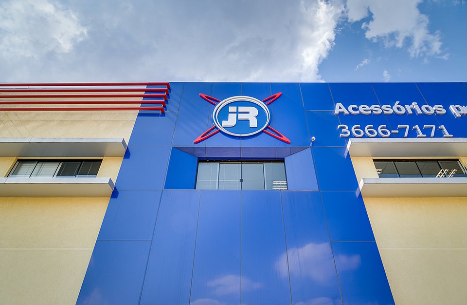Fachada em ACM Azul