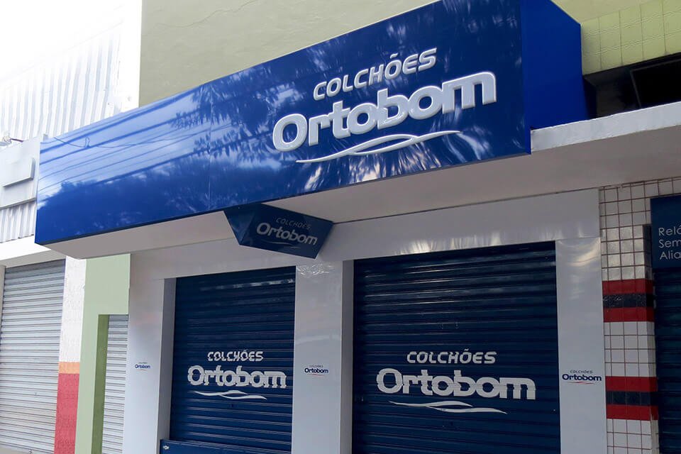 Fachada em ACM Azul ortobom