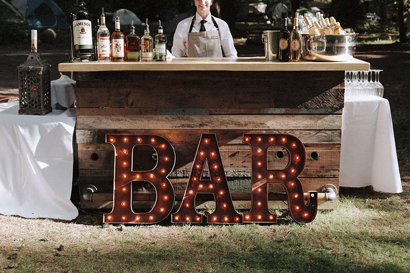 letras caixa para bar